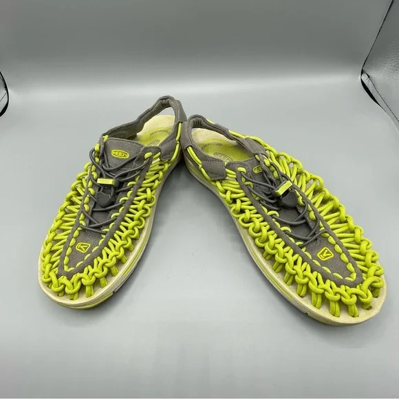 Keen Shoes Womens Uneek Corded Greengrey Sandalssize Poshmark